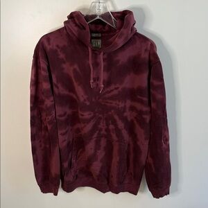 GAP Maroon Tie-Dye Hoodie